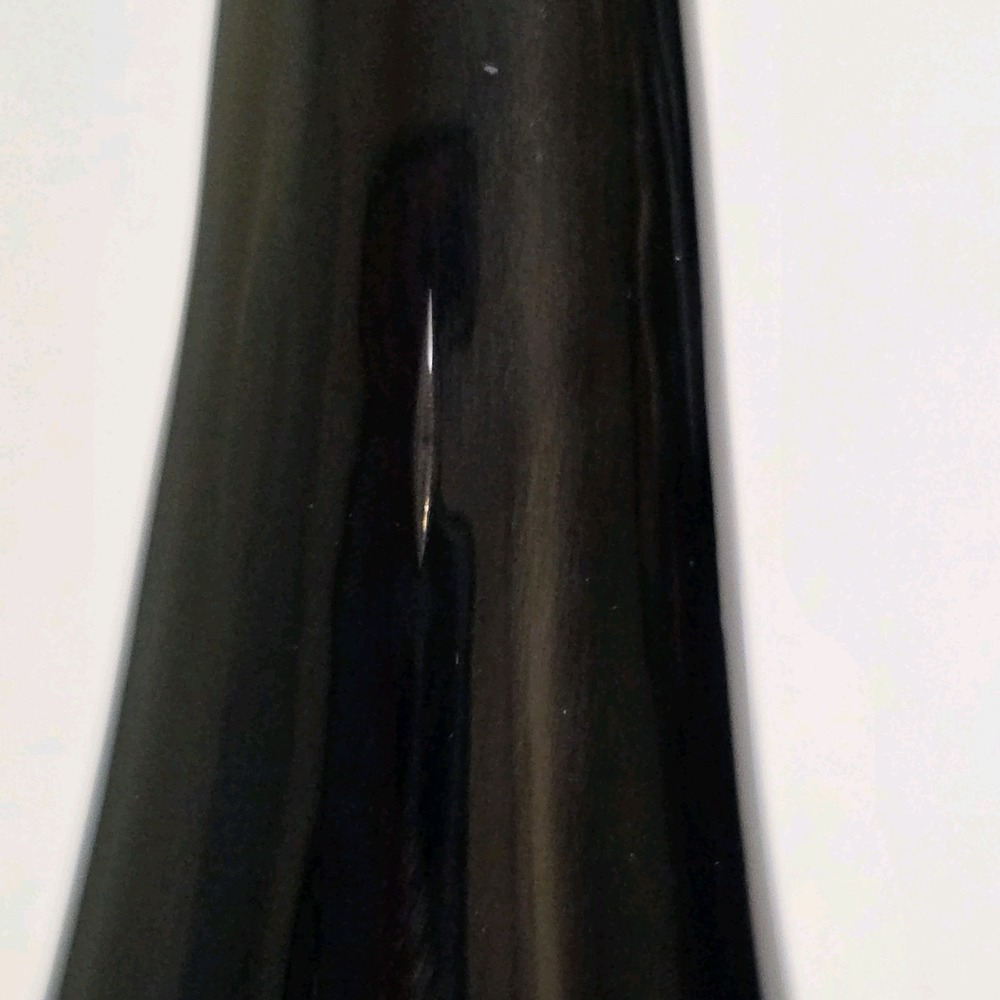 Vintage RARE Empoli Italy Smoke Gray Diamond Optic Glass Genie Bottle 27" - Picture 4 of 16
